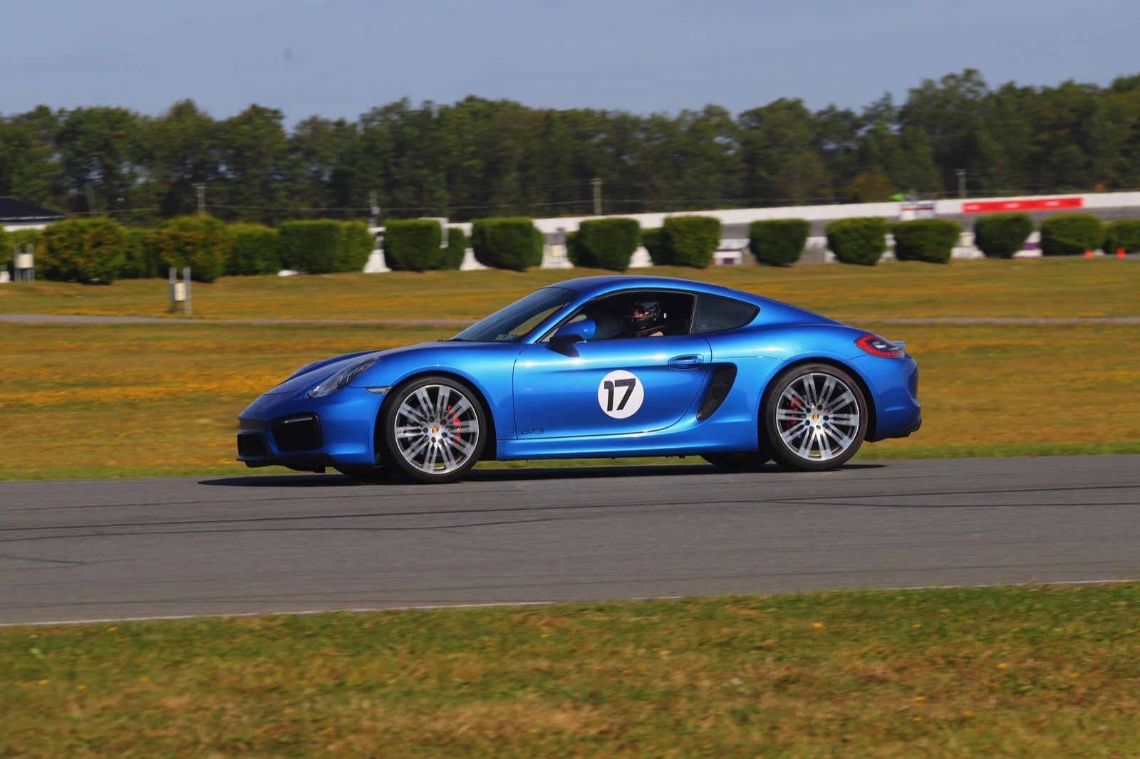 The GrahamStone Cayman GTS at speed at New Jersey Motorsports Park